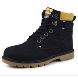 Tangnest Rubber Boots Men 2017 Autumn Casual Working Boots Fashion Male Ankle Boots Solid High Top Platform Shoes Man XMX496