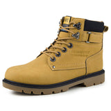 Tangnest Rubber Boots Men 2017 Autumn Casual Working Boots Fashion Male Ankle Boots Solid High Top Platform Shoes Man XMX496