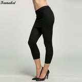 Korea Women's Skirt Leggings Footless Cotton Pleated Stretch Long Pants Mid Solid  Knitted Fitness Leggings