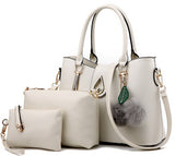 Flying birds women leather handbag set luxury tote women bag brands bolsos pouch messenger bags ladies female purse LM4070fb