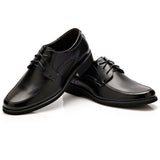 Tangnest New 2017 Men Dress Flats Fashion Round Toe Lace-Up Men Formal Shoes Black Casual Business Shoes Size 38~44 XMP615