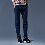 MK 2017 Fashion Men Pants Casual Zipper Fly Khaki Army Green Long Trousers Male Business Work Wear