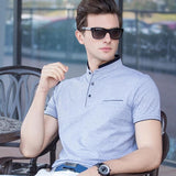 HEE GRAND Polo Shirt For Men 2017 New Arrival Stand Collar Pockets Style 100% Cotton Breathable Material Male Polo Shirts MTP431