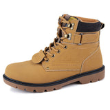 Tangnest Winter Fur Men Boots Casual Lace Up Safety Work Boots Autumn Men Platform Shoes Rubber Snow Boot Man Big Size 46 XMX637
