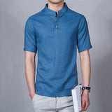 Men's Linen T-shirts 2017 Summer New Mens Brand Shirts For Men Casual Solid Short Sleeve Shirt Jerseys Tee Tshirt Male Tops Boys