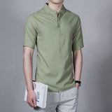 Men's Linen T-shirts 2017 Summer New Mens Brand Shirts For Men Casual Solid Short Sleeve Shirt Jerseys Tee Tshirt Male Tops Boys