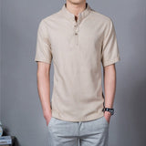 Men's Linen T-shirts 2017 Summer New Mens Brand Shirts For Men Casual Solid Short Sleeve Shirt Jerseys Tee Tshirt Male Tops Boys