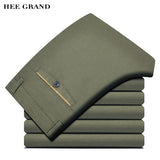 HEE GRAND Men's Pants 2017 Hot Sale Fashion Spring Autumn Casual Loose Straight Mid-Waist Men's Out-wear Trousers MKX1067