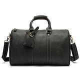 WESTAL Leather Men Travel Bag Genuine Leather Travel Duffle Big Capacity Handbag Suitcase Leather Luggage Bag Men Shoulder Bags