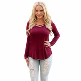 Women Casual Blouse New Shirt Fashion Irregular Long Sleeves Sexy Solid Black Green Tops Slim Fit women clothes