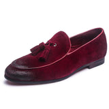 Tangnest Summer Newest Men Genuine Leather Shoes Fashion Tassel Men Wedges Shoes Solid Slip On Man Driving Shoe 4 Colors XMR2101