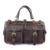 WESTAL Genuine Leather Men Travel Bag Men Bags Multifunction Tote Luggage Travel Duffle Bag Crazy Horse Leather Handbag Suitcase
