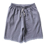 2017 Summer Plain High Quality Fashion Cotton Short Sweats Pants Casual Streetwear Knee Length  Men Loose