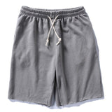 2017 Summer Plain High Quality Fashion Cotton Short Sweats Pants Casual Streetwear Knee Length  Men Loose