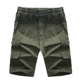 New 2017 Men's Summer Casual Work Cargo Shorts Men Straight Shorts Male Fashion Cotton Streetwear 3/4 Short Pants Plus Size 5XL