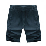 New 2017 Men's Summer Casual Work Cargo Shorts Men Straight Shorts Male Fashion Cotton Streetwear 3/4 Short Pants Plus Size 5XL