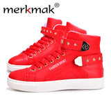 Merkmak 2016 Rive Shoes Men Fashion Brand Fur Warm Winter Autumn Casual Lace Up Men Shoes British Style Hook Plush Shoes For Men