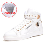 Merkmak 2016 Rive Shoes Men Fashion Brand Fur Warm Winter Autumn Casual Lace Up Men Shoes British Style Hook Plush Shoes For Men