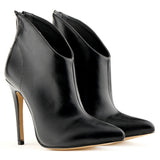 Merkmak Bottes Femmes 2016 Autumn Female Zippler Boots Plus Size High Heels Womens Ankle Boots Woman Pumps Sexy Lady Shoes