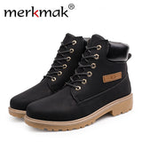 Merkmak 2017 Shoes Men Fashion Casual High Top British Style Ankle Men Boots PU Leather Breathable Autumn Winter Shoes For Men