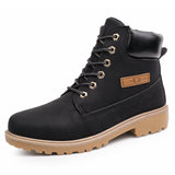 Merkmak 2017 Shoes Men Fashion Casual High Top British Style Ankle Men Boots PU Leather Breathable Autumn Winter Shoes For Men
