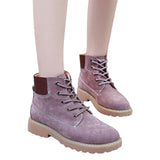 HEE GRAND Pigskin Leather British Style Women Fashion Motorcycle Boots Ankle Boots with Five Colors Women Winter Shoes XWX6122