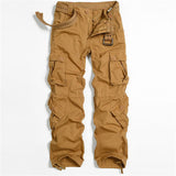 Pants Men's Cargo Pants Casual Multi-Pocket Military Overalls Men Outdoors High Quality Baggy Long Trousers Large Big Size 32-40