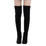 HEE GRAND Sex Ladies High Fashion Boots Female Autumn and Winter Over-the-Keen Boots Women Pumps  XWX6052