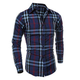 Men Shirt 2017 Spring Autumn New Brand Business Social Men's Slim Fit Dress shirt Male Long Sleeve Casual Shirt camisa masculina
